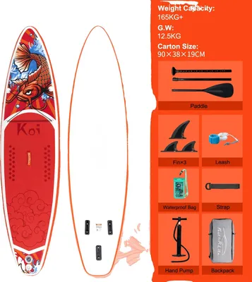 Produktbild von Stand Up Paddle Board, Komplettes Zubehörset, Robuste Konstruktion, FR01D