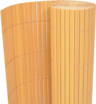 Produktbild von Gartenzaun Doppelseitig PVC 90×300 cm Gelb 43624