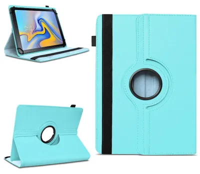 Produktbild von Tablet Hülle für Samsung Galaxy Tab A 10.5 2018 Tasche Schutzhülle 360° DrehbarFarben:Türkis