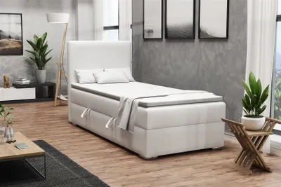 Produktbild von Boxspringbett Schlafzimmerbett DORIAN MINI 90x200cm inkl.Bettkasten
