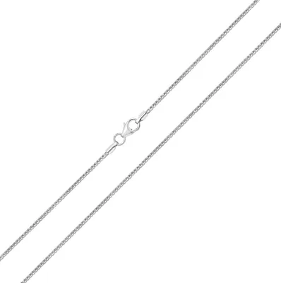 Produktbild von Elegant 9 Karat (375) Weißgold Damen - Haferkorn Kette - 46cm; TRS19639L189KW