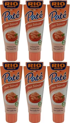 Produktbild von 6x Rio Mare Patè Tonno Salmone rosa Lachs Thunfischcreme 100g Streichfähige