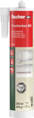 Produktbild von fischer Hybrid-Klebstoff Trockenbau MS, elastisch, 290 ml, geruchlos, lösemittelfrei