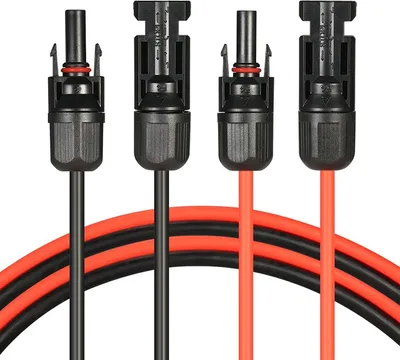 Produktbild von Solarkabel Doppelpack 4x PV-Kabel 4mm² H1Z2Z2-K Schwarz & Rot mit Solarstecker Länge: 4 x 4m