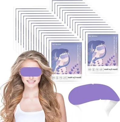 Productafbeelding van Stoomoogmasker, 30 stuks, zelfverwarmend - verwarmende slaapmasker - oogmasker tegen vermoeide ogen - vermindert donkere kringen, ontspanning voor ogen en lichaam. Oogmasker