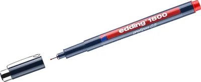 Produktbild von Faserzeichner edding 1800 profipen 0.5 ca. 0,5mm rot Packung mit 10 Stück