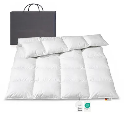 Produktbild von Daunendecke 900g sibirische Daunen Bettdecke warm 135x200 100% natur