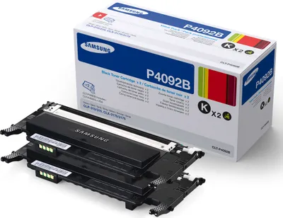 Produktbild von SU391A  Samsung CLT-P4092B 2er-Pack Schwarz Tonerkartuschen