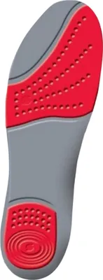 Image de Sorbothane - Einlegesohlen "Double Strike" CS673 (45.5 EU - 47 EU) (Grau/Rot)