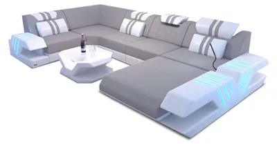 Produktbild von Wohnlandschaft Stoff-Mix Venedig U-Form