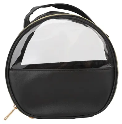 Produktbild von Kosmetiktasche aus Kunstleder, tragbare Kosmetiktasche, tragbarer Kulturbeutel