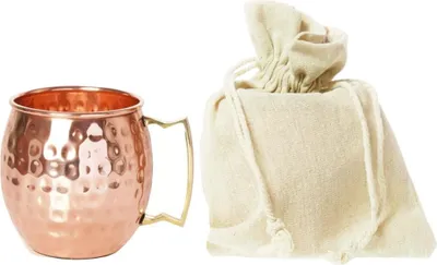 Image de Gobelet en cuivre martelé de l'Inde 500 ml