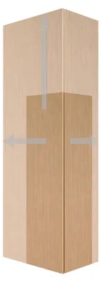 Produktbild von Duravit  L-Cube Hochschrank, eine Tür Anschlag links, 500x243x1760mm, LC1171L3030