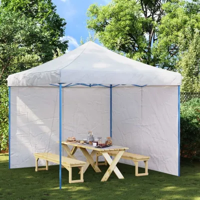 Obrázok produktu pre Maison Exclusive – Bočné steny stanu na párty, 2 kusy, s zipsom, biela (PE materiál)