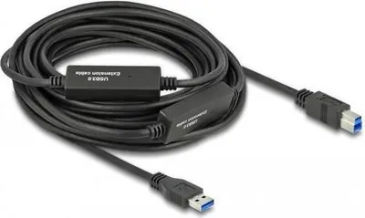 Obrázok produktu pre DeLOCK 85380, 10 m, USB A, USB B, USB 3.2 Gen 1 (3.1 Gen 1), 5 Gbit/s, Čierna