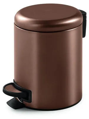 Produktbild von Kosmetikeimer 5 Liter aus Edelstahl in Roségold mit Soft-Close-Deckel, Papaya