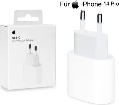 Produktbild von Apple iPhone 14 Pro Ladegerät 20W Charger USB-C Netzteil