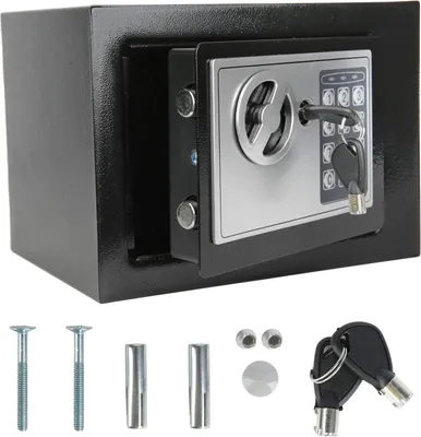 Obrázek produktu pro Elektronický trezor, skrytá instalace, dva způsoby přístupu, černý