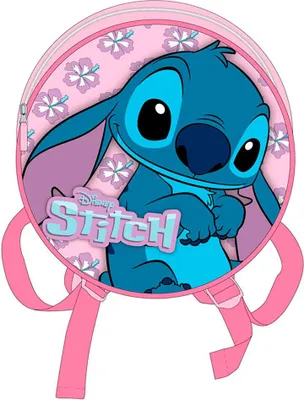 Image de Disney Stitch Sac à dos pour enfants Sac d'école maternelle environ ⌀ 27 cm x 9 cm - rose