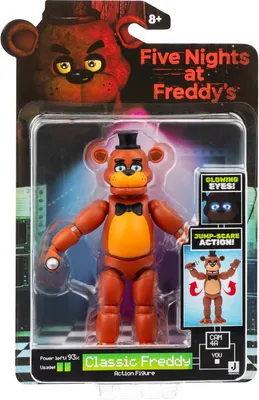 Produktbild von FNAF-Figur, Classic Freddy mit leuchtenden Augen, Modellnummer FNF0008