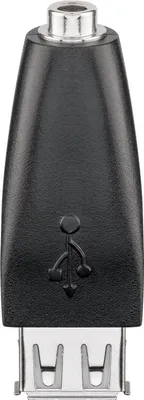 Produktbild von Goobay USB 2.0 Hi-Speed Adapter - USB 2.0-Buchse (Typ A) > Klinke 3,5 mm Buchse (3-Pin, stereo)
