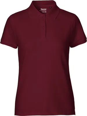 Produktbild von Neutral O22980 | Damen Classic Polo / 100% Fairtrade-Baumwolle - Farbe: Bordeaux - Größe: XL