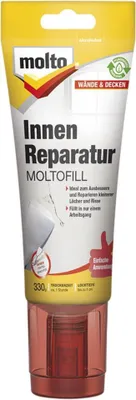 Obrázek produktu pro Molto Innen Reparatur Moltofill, Bílá, Namíchané, 0,33 kg, Pasta, Špachtle, Betonový, Sádra, Sádrokarton, Rigid foam, Kámen