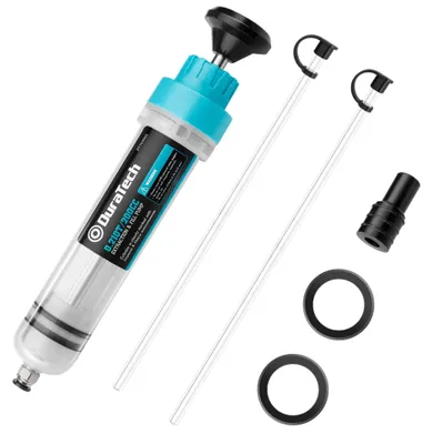 Productafbeelding van Oliezuigspuit - Vloeistofextractor - 200 ml - Met slang en verlengbuizen - Voor motorolie en remvloeistof
