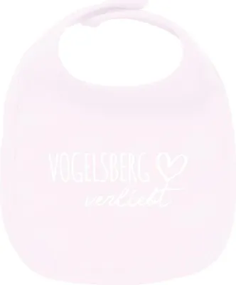 Produktbild von Huuraa Unisex Babylatz Vogelsberg verliebt Geschenk Babypink  Baumwolle Vogelsberg Mitbringsel