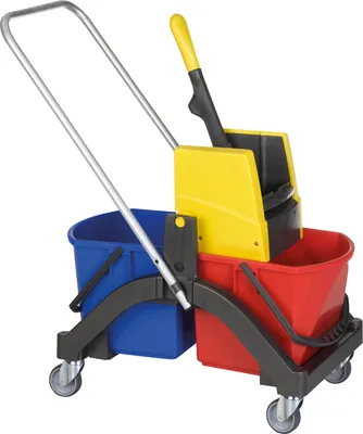 Produktbild von VERMOP Wischwagen Aquva 1614392 2x17l