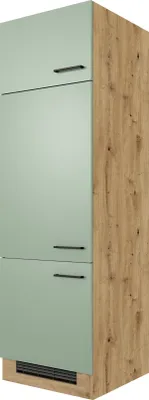 Produktbild von Geräteschrank Küche Cara GIT 60 Schilfgrün matt - Artisan Eiche
