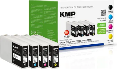 Immagine prodotto di KMP Patrone Epson T7901-T7904 Multip. 2700-3000 S. E220YX remanufactured