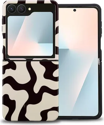 Zdjęcie produktu dla Selencia Vivid Backcover dla Samsung Galaxy Z Flip 7 - Art Wave Black