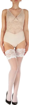 Produktbild von Giulia halterlose Strümpfe Passion 20 Weiß M/L