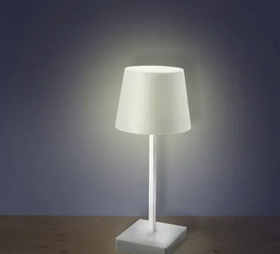 Produktbild von Cepewa LED stolná lampa biela dotyková funkcia 26 cm napájaná batériami teplá biela 56521