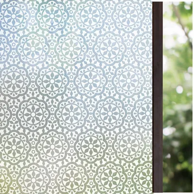 Obrázok produktu pre Okenná fólia 60 x 200 cm, matná fólia, statická samolepiaca, vzor súkromia, pre kúpeľňu
