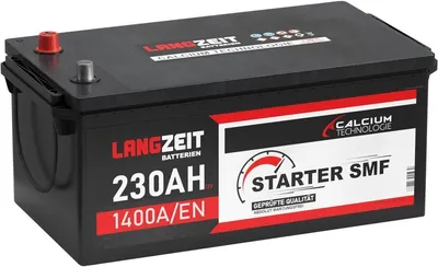 Produktbild von Langzeit LKW Batterie 12V 230Ah 1400AEN SMF Batterie verschlossen Starterbatterie Schlepper Traktor statt 200ah 220Ah 225Ah 235Ah
