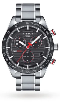 Zdjęcie produktu dla Zegarek męski Tissot PRS 516 Chronograph, model 100.417.11.051.01, kolor: srebrno-czerwony / czerwony