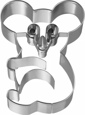 Produktbild von Birkmann Ausstechform Koala, mit Innenprägung, Ausstecher, Plätzchenform, Keks, Plätzchen, Edelstahl, 8 cm, 195653