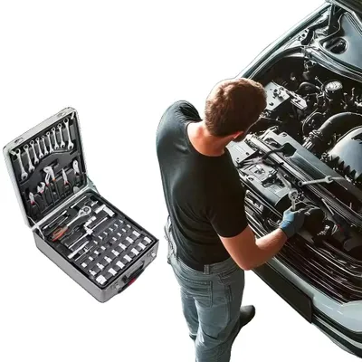 Productafbeelding van Mechanische gereedschapset, 799 onderdelen, draagbare gereedschapskist, set van 799 stuks