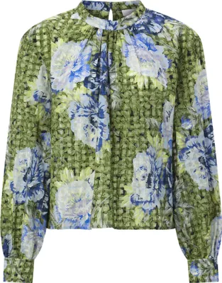 Produktbild von Rich & Royal Printed Blouse with Collar Stand urban lime 36