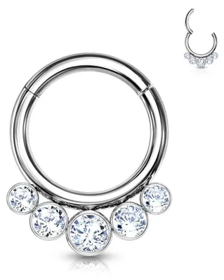 Produktbild von Septum Clicker Piercing Titan Zirkonia