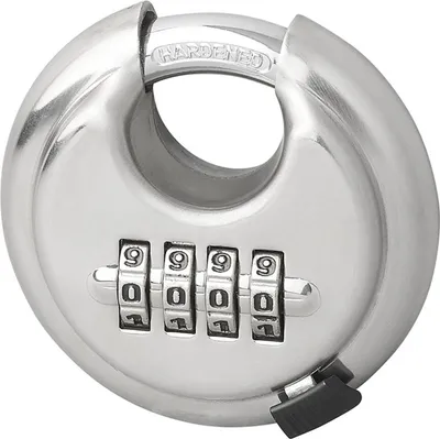 Produktbild von 2x Rundschloss 70mm Schloss Vorhängeschloss Anhängerschloss Zahlenschloss Container