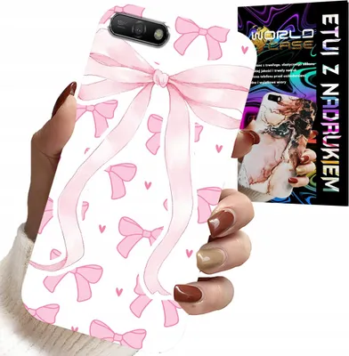 Immagine prodotto di Custodia Per Huawei Y6 2018 - Nastro Rosa Nastro Moda Disegni Custodia