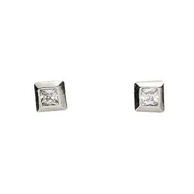 Produktbild von Miamar 01.1099W Damen Ohrstecker Silber Zirkonia weiß
