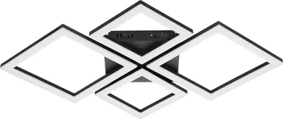 Produktbild von EGLO connect.z Smart-Home LED Deckenlampe Paranday-Z, ZigBee, App und Sprachsteuerung, Lichtfarbe einstellbar, dimmbar, schwarz weiß, 47 x 43 cm
