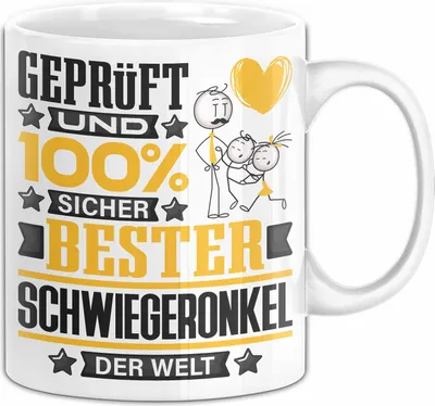 Produktbild von Schwiegeronkel Geschenk Lustiger Spruch für Schwiegeronkel Geschenkidee Bester Schwiegeronkel Der Welt (Weiß)