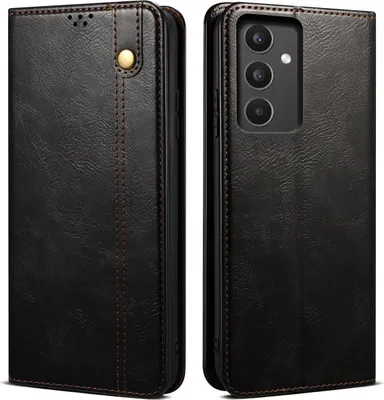 Immagine prodotto di Custodia per Samsung Galaxy A34, custodia flip in pelle con funzione stand nero