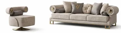 Produktbild von Sofa Set 3+1 Sitzer Wohnzimmer Stilvolles Polstermöbel Modernes Design