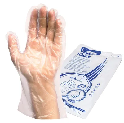 Obrázok produktu pre Jednorazové rukavice, mikrotén HDPE (100 ks)
